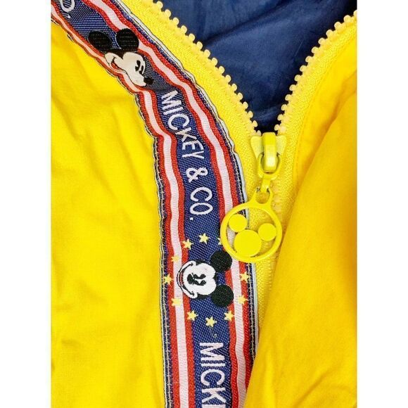 Vintage Mickey Co Jacket Large Blue Yellow Disney American Spirit - Picture 5 of 10